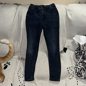 Old navy rockstar super skinny high rise blue jeans with secret slim pocket